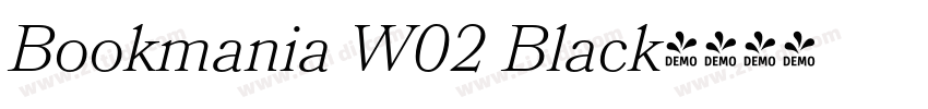 Bookmania W02 Black字体转换